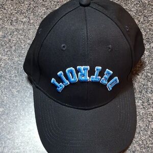 Black and Blue Detroit Cap